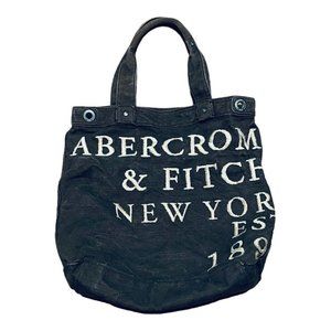 Abercrombie and Fitch Beach Bag Distressed Brown Casual Preppy School Books Glam